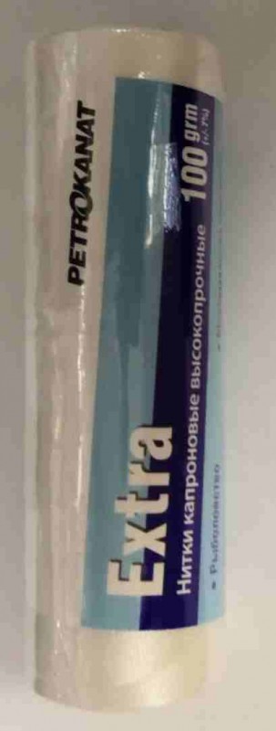 Нить капрон., 100 гр. 210 den\4(0,45 мм) бел.