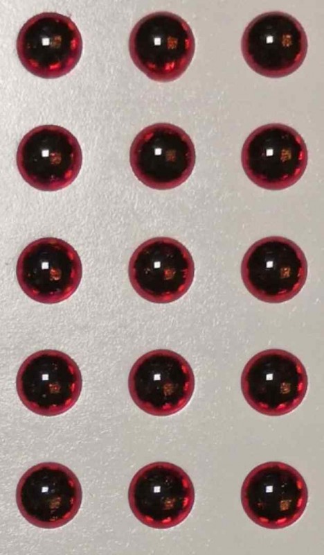 Самокл. глаза Strike Pro 3D Lure Eyes (red, 5мм.) 