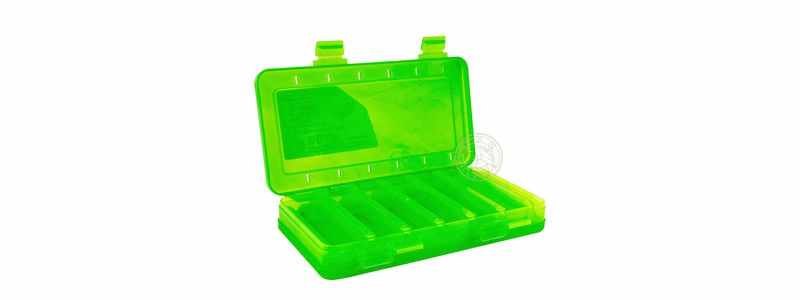 КОРОБКА для воблеров и балансиров ВБ-2 зеленая 2-х стор. (6+6 отд) ( 230*125*35)