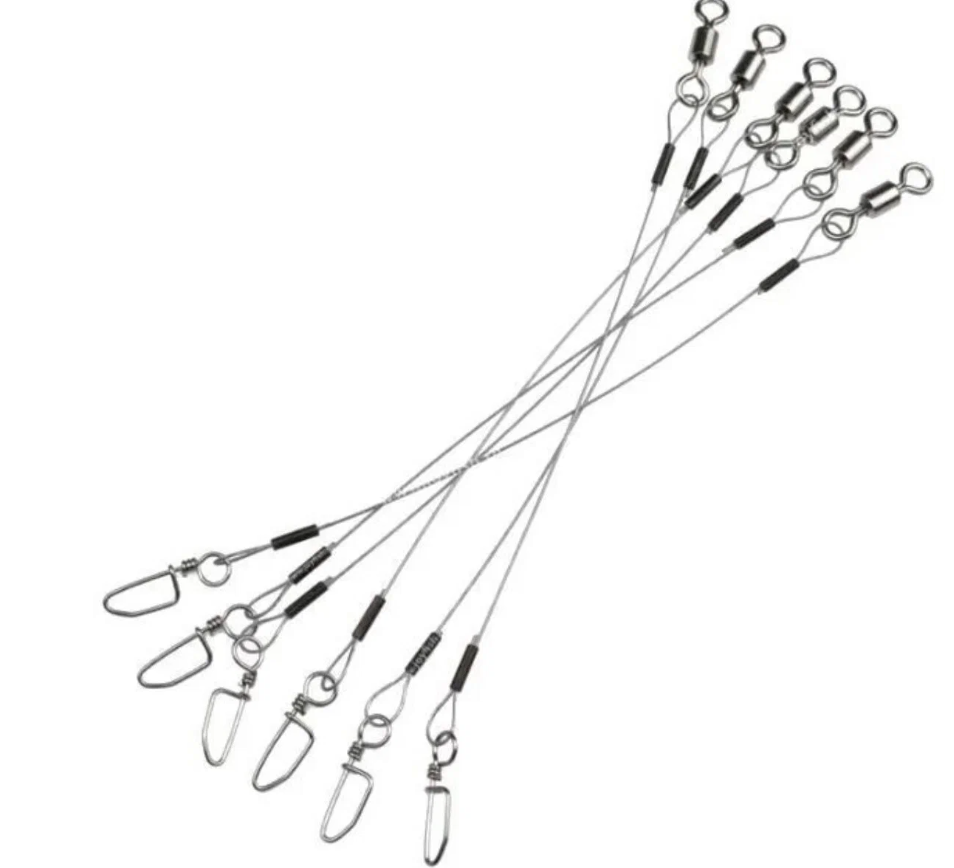 Поводок нерж. плет. №4 15 см 10 кг