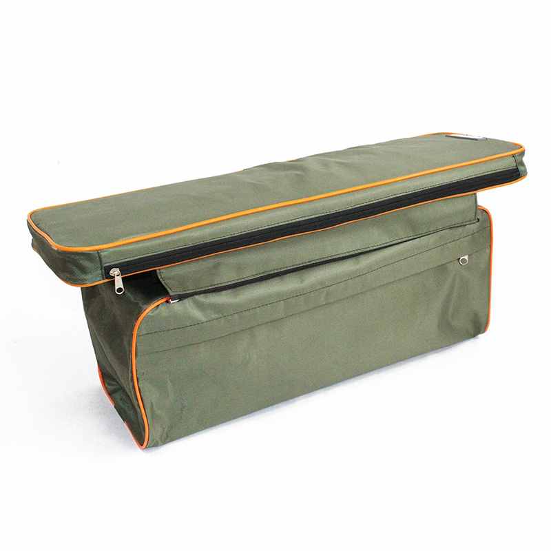 Накладка на сиденье "СЛЕДОПЫТ" мягкая, с сумкой, 65 см, цв. хаки