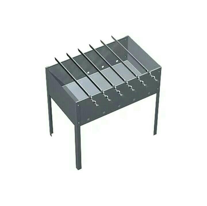 Мангал сборный " Стандарт" 6*450мм шамп.в пленке