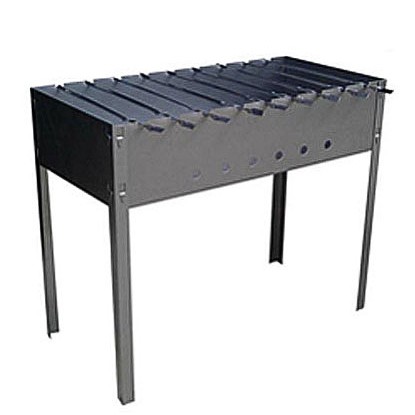 Мангал сборный " Шашлычник" +9 шамп.410 в г/коробке