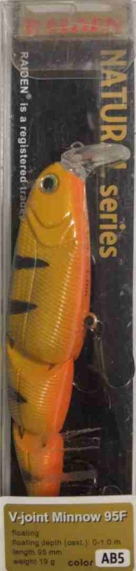 Воблер Raiden V-Joint Minnow 95F 19 гр. AB5