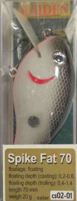 Воблер деревянный Raiden Spike Fat 70 мм 20 гр. CS02-01