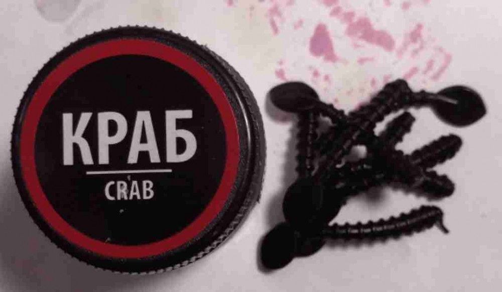 ВАТ Лист 38мм черный аром. Краб 8шт 