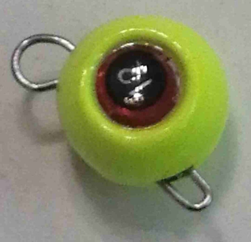 Груз крашеный разборная чебурашка "ШАР" 12 гр., цвет 02-желтый