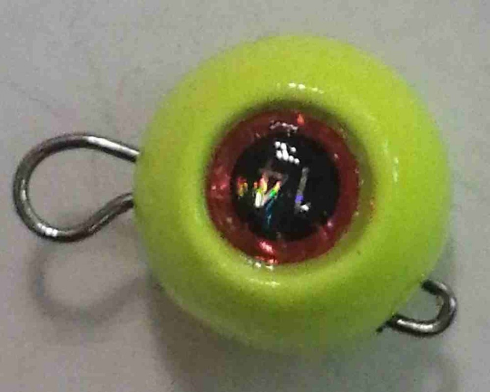 Груз крашеный разборная чебурашка "ШАР" 14 гр., цвет 02-желтый