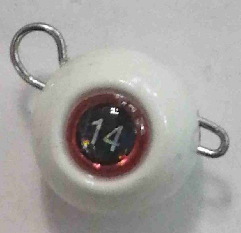 Груз крашеный разборная чебурашка "ШАР" 14 гр., цвет 08-люминисцентный