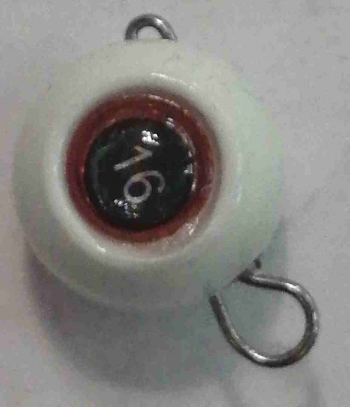 Груз крашеный разборная чебурашка "ШАР" 16 гр., цвет 08-люминисцентный