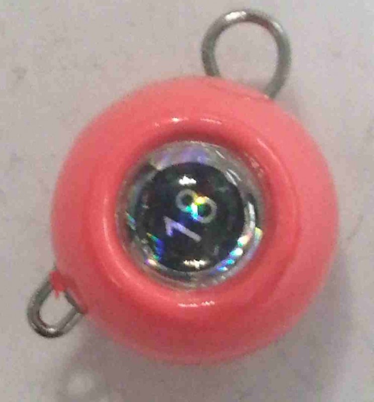 Груз крашеный разборная чебурашка "ШАР" 18 гр., цвет 01-красный