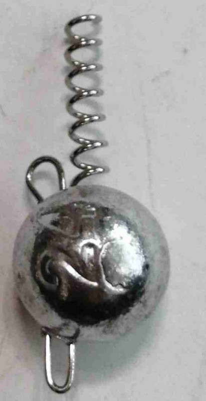 Груз Разборная чебурашка "ШАР штопор" 24 гр., прод. вставка уха. блистер