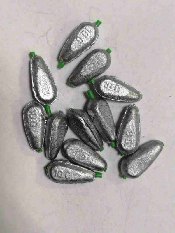 Груз капля с кембриком скольз. 10гр