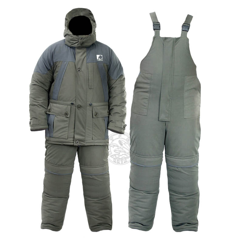 Костюм MEDNOVTEX  микрофибра зелено-серый р-р 60-62