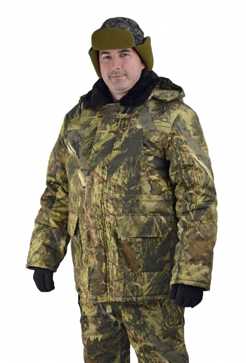 Костюм зимний "ГОРКА" куртка/брюки, цвет: черный, ткань: Рип-Стоп/Рип-Стоп (44-46,182-188) 