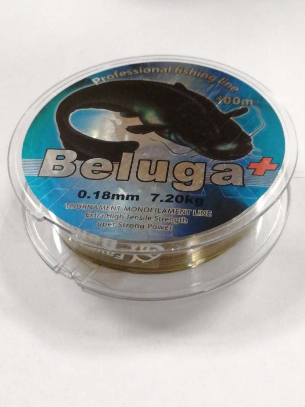 Леска BELUGA мультиколор 0,18 мм 100 м
