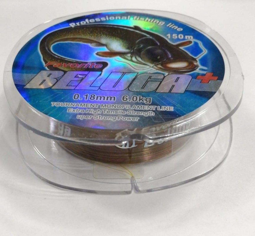 Леска BELUGA мультиколор 0,18 мм 150 м