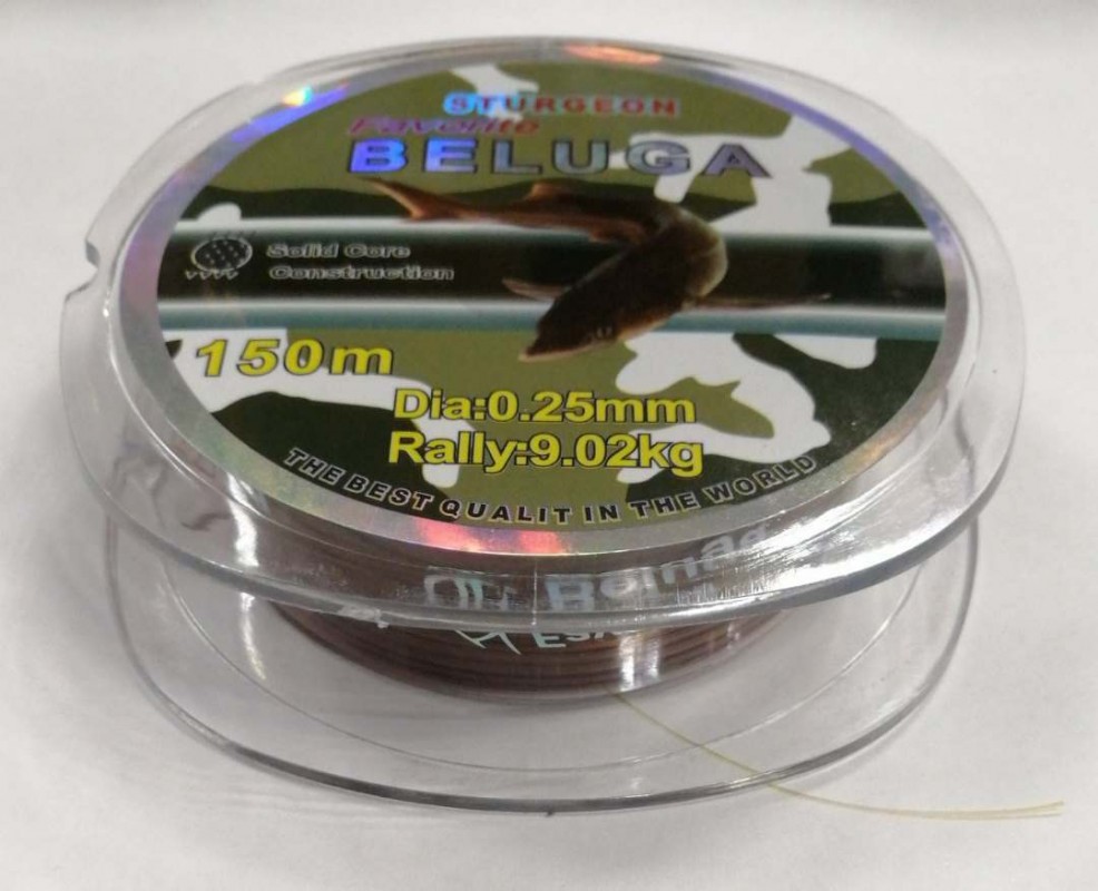 Леска BELUGA мультиколор 0,25 мм 150 м
