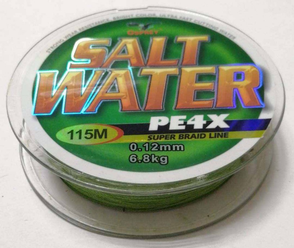 Плетеный шнур Osprey SALT Water 0,12 мм 115 м