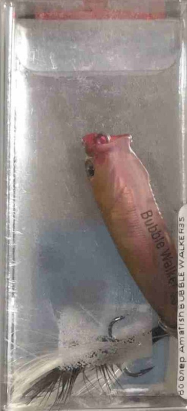 Воблер Amafish BUBBLE WALKER35  Длина:35мм  Вес:1.8гр  Заглубление :TOP WATER цвет:M04