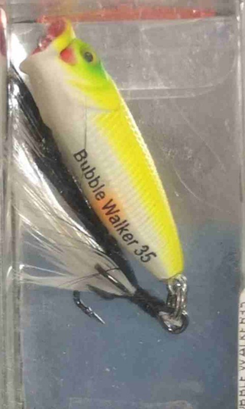 Воблер Amafish BUBBLE WALKER35  Длина:35мм  Вес:1.8гр  Заглубление :TOP WATER цвет:M02