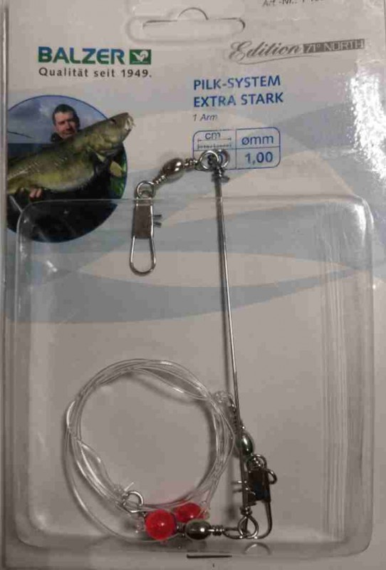 14825 019 BALZER Pilk Rig Extra Strong Оснастка для морской рыбалки 1 отвод