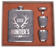 Набор Клуб охотников (фляжка 240мл+2стопки+воронка) (HS-BR-8H) Helios