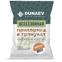 Прикормка всесезонная DUNAEV гранулы Плотва 0.75 кг
