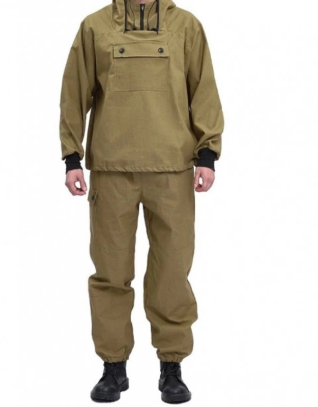 Костюм туристический ПРТНЦФ с сеткой,  цвет: хаки/св.хаки, ткань: палатка 235 (56-58, 170-176)