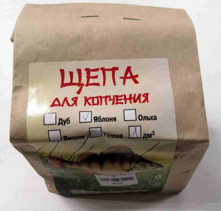 Щепа для копчения Яблоня 1 дм куб.