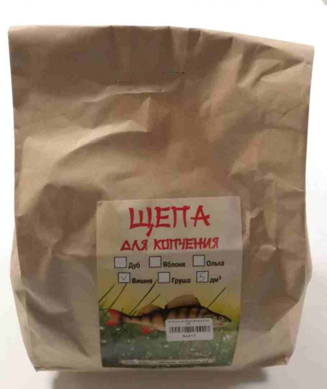 Щепа для копчения Вишня 5 дм куб.