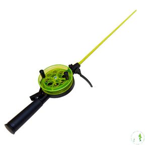 УДОЧКА зимняя "Техно" диам. 65, с пласт. ручк.(хлыст поликарб.) зеленая