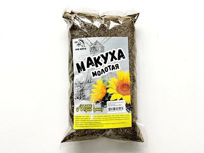 Макуха молотая ( жмых подсолнечника) неароматиз. 500 гр