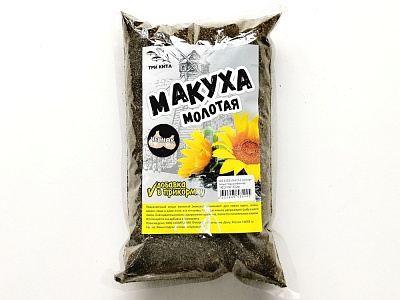 Макуха молотая ( жмых подсолнечника) "чеснок" 500 гр