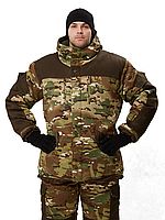 Костюм зимний "ГОРКА" куртка/брюки, цвет: кмф "мультикам"/т.хаки, ткань: Рип-Стоп (52-54, 182-188)