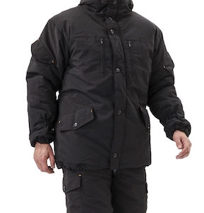 Костюм зимний "ГОРКА" куртка/брюки, цвет: черный, ткань: Рип-Стоп/Рип-Стоп (52-54,170-176)