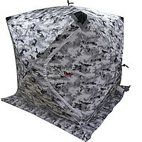 Палатка SKYFISH КУБ-4, В-250 см, Ш-250 см, 3 слойная цвет: белый КМФ, арт 2401