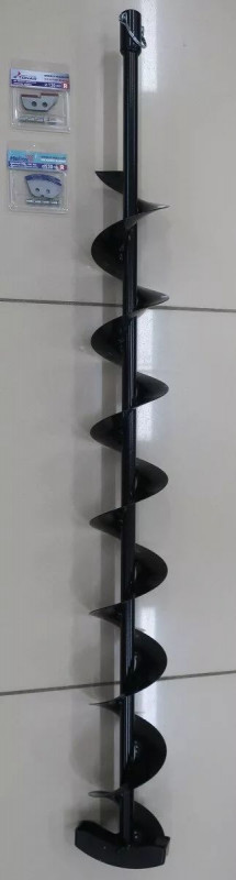 Насадка-шнек  по льду МВШ 130-20-2/ЛЕД  СПЕЦ, длина навитой части- 1,05 метра 