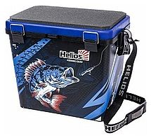 Ящик рыболовный зимний ICE FISHING PERCH односекционный синий (HS-IB-19-IFB-1) Helios