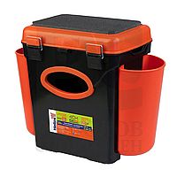 Ящик зимний FishBox односекционный (10л) оранжевый Helios
