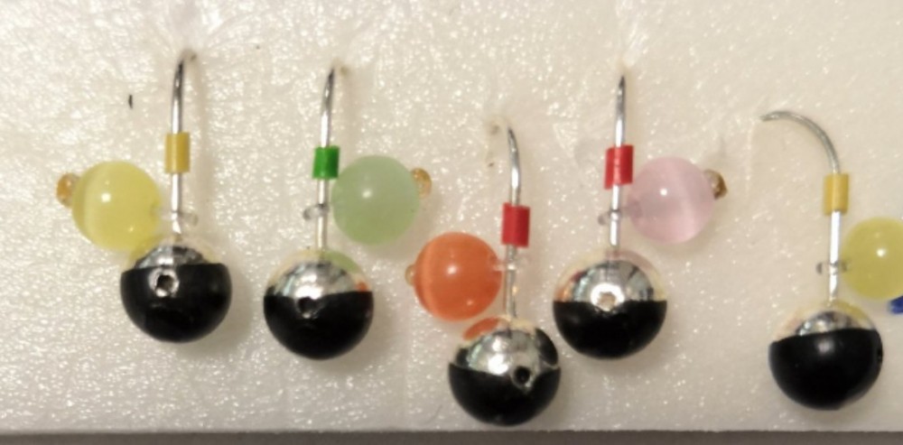 Мормышка литая "Marlin's" Шар 5мм (0,69гр) серьга "кошачий глаз" 7000-312