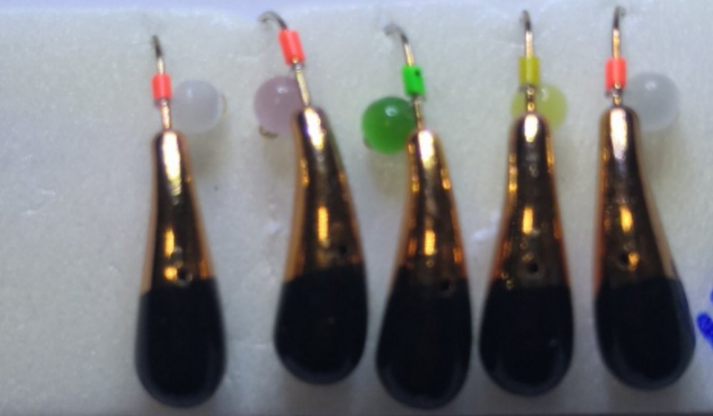 Мормышка литая "Marlin's" Уралка №4 (4,26гр) серьга "кошачий глаз" 7002-419