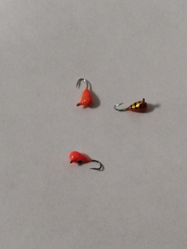 Мормышка W Spider Капля с ушком краш. 2,5 мм 0,26 гр. MIX