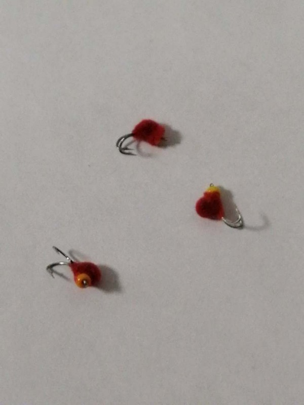 Мормышка W Spider Коза с Флоком 3,0 мм L8,0 мм Red