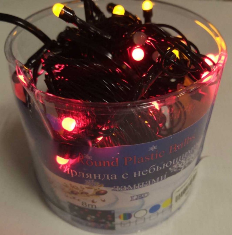 Гирлянда ( черн ) 8 м 100 LED 