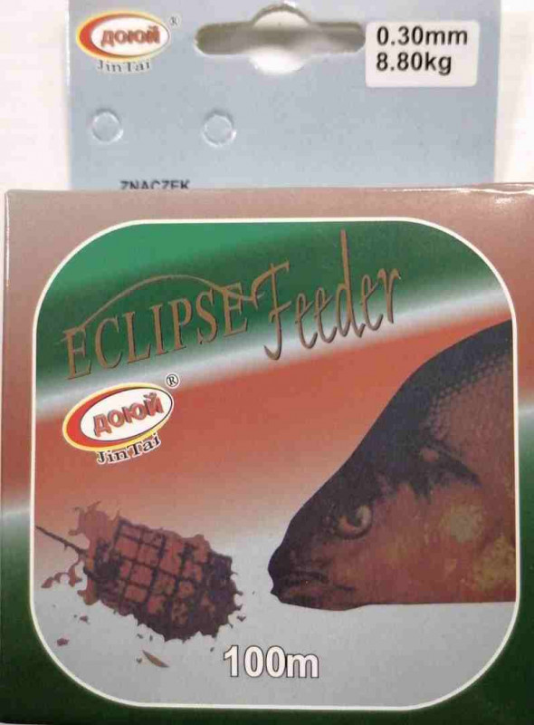 Леска ECLIPSE FEEDER 100 м, прозрачная 0,30