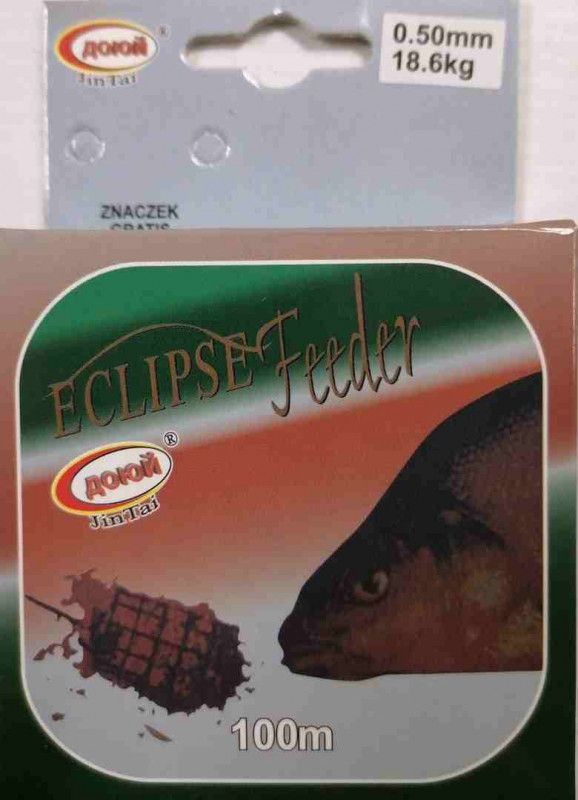 Леска ECLIPSE FEEDER 100 м, прозрачная 0,50