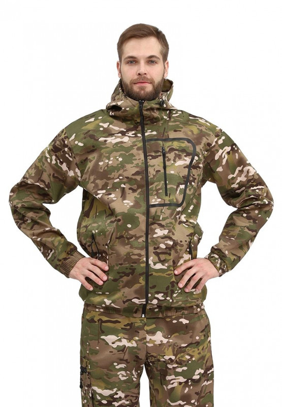 Костюм "ТУРИСТ 1" куртка/брюки цвет: кмф "Мультикам", ткань: Грета (56-58, 182-188)