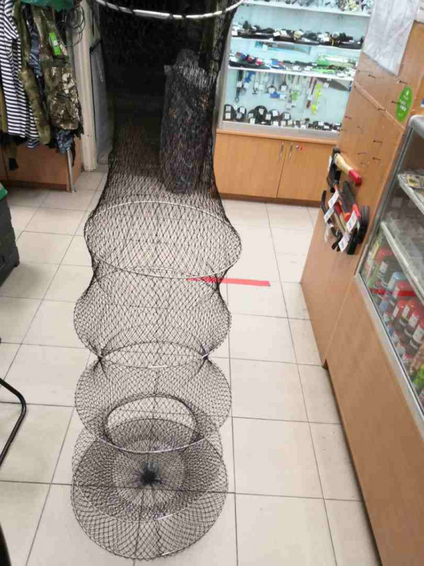 53001-5 Садок черный с тросом