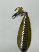 Блесна 2-х ст. цепочка/тройник " Хюве " 4,8 гр латунь/никель